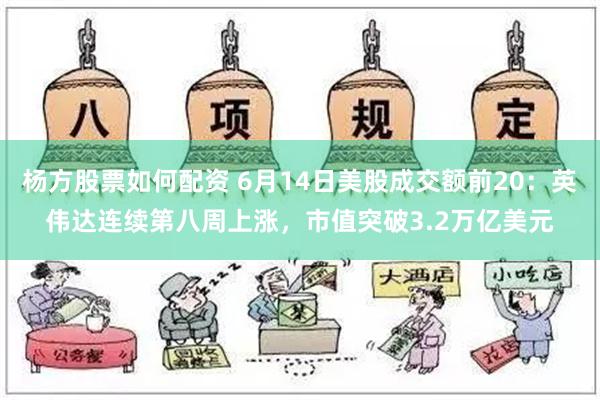 杨方股票如何配资 6月14日美股成交额前20：英伟达连续第八周上涨，市值突破3.2万亿美元